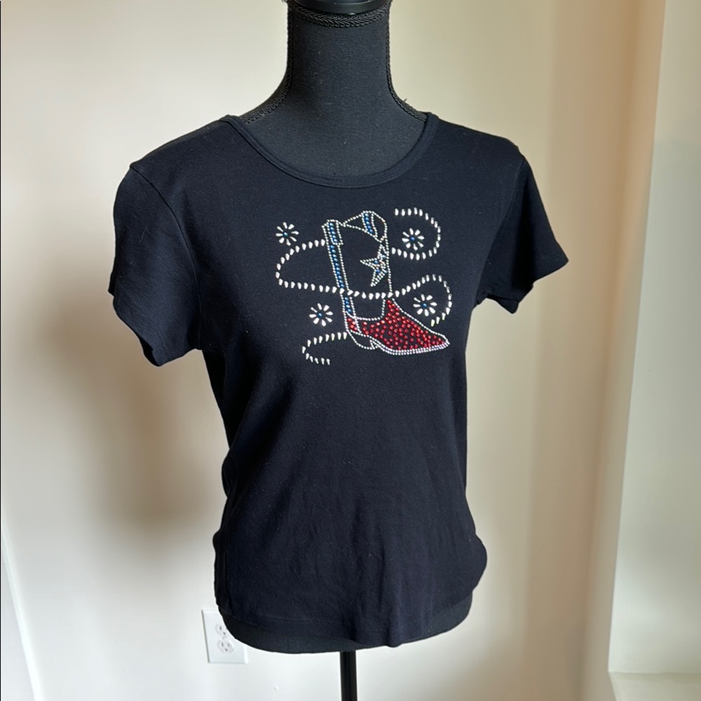 Dream Station Black Cotton T-Shirt